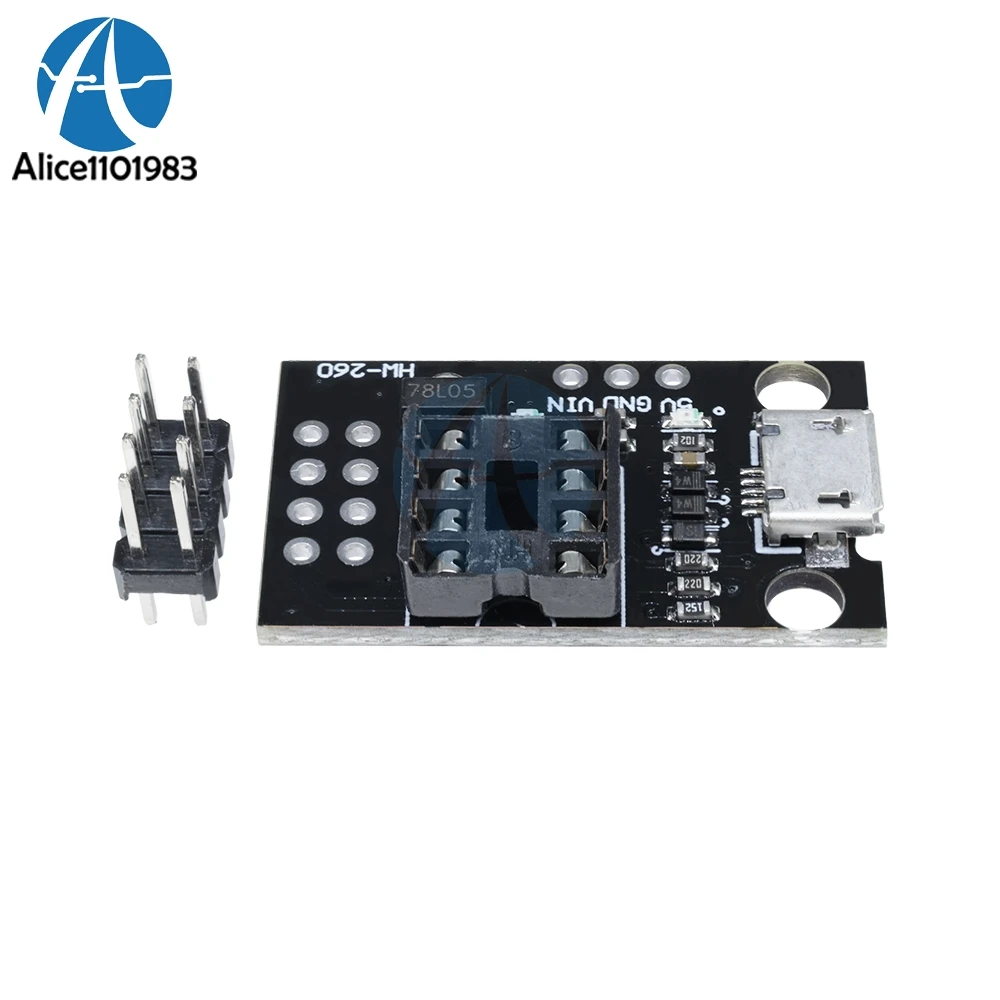 Подключаемая разработка голая плата для ATtiny13A ATtiny25 ATtiny45 ATtiny85 программирующий