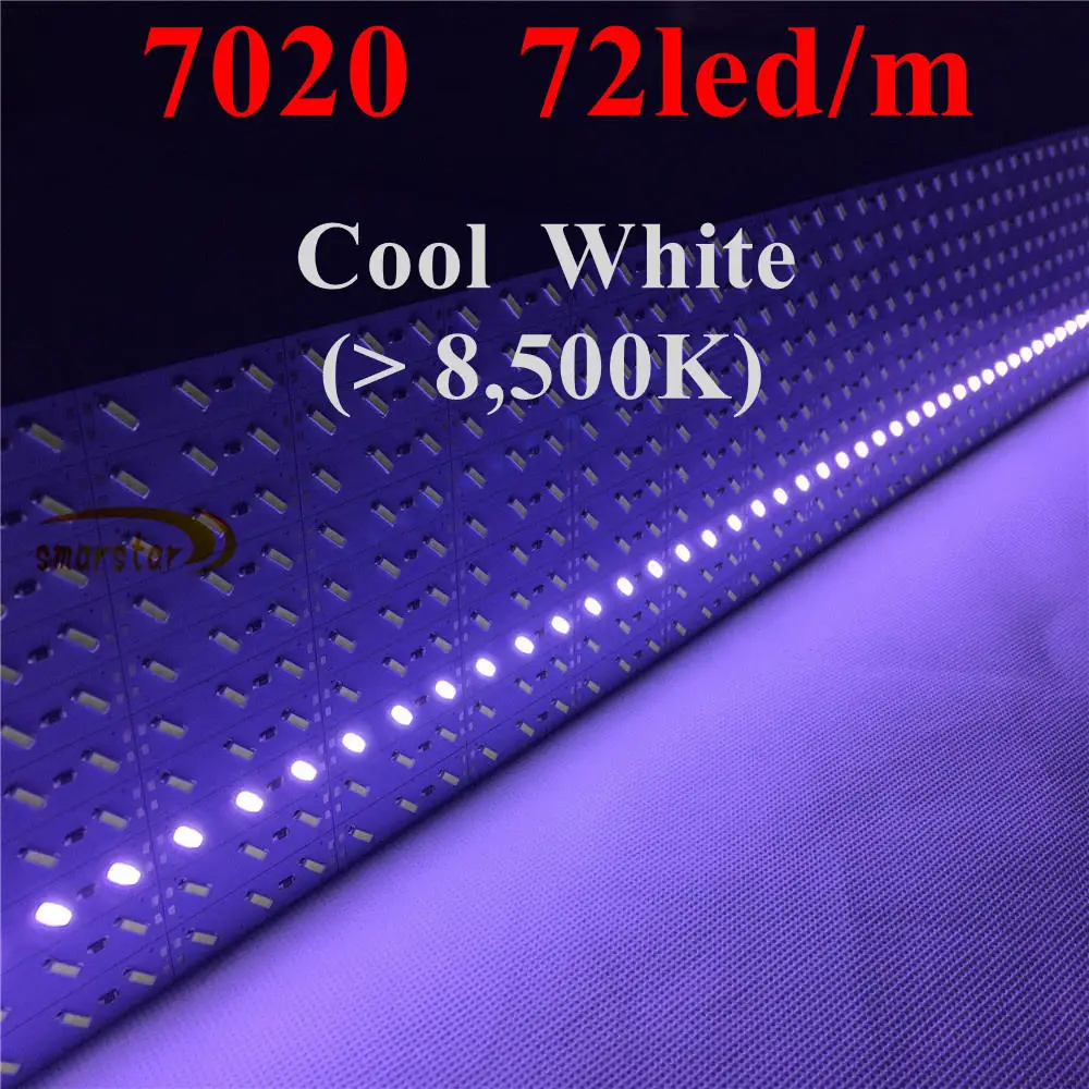 Smarstar 12В 33 см 24LED 7020 жесткие светодиодные фонари бар 0 м Жесткая светодиодная лента