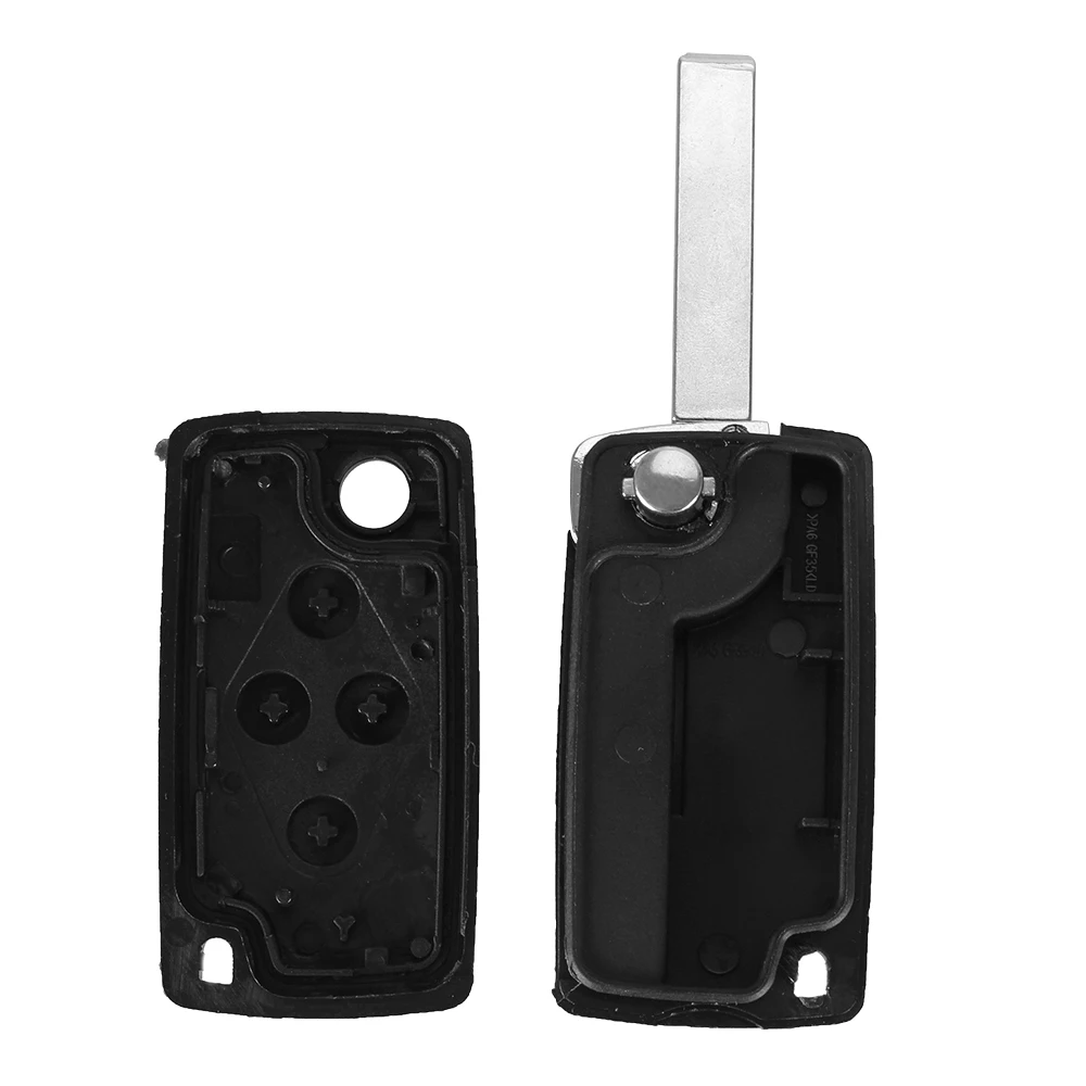 DANDKEY 10p CE523 4 Buttons Flip Floding Remote Car Key Fob Case Shell For Peugeot 1007 Citroen C8 Uncut Blade | Автомобили и