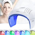 Портативная светодиодная фотонсветильник световая терапия PDT, 7 цветов, светодиодный ная маска для лица светильник лампа для фототерапии, аппарат для удаления акне, омоложения кожи