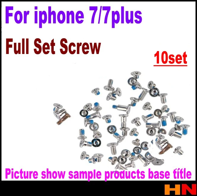 10 комплектов полный комплект винтов Замена для Iphone 7 Plus (5 5 '') внутренний + 2