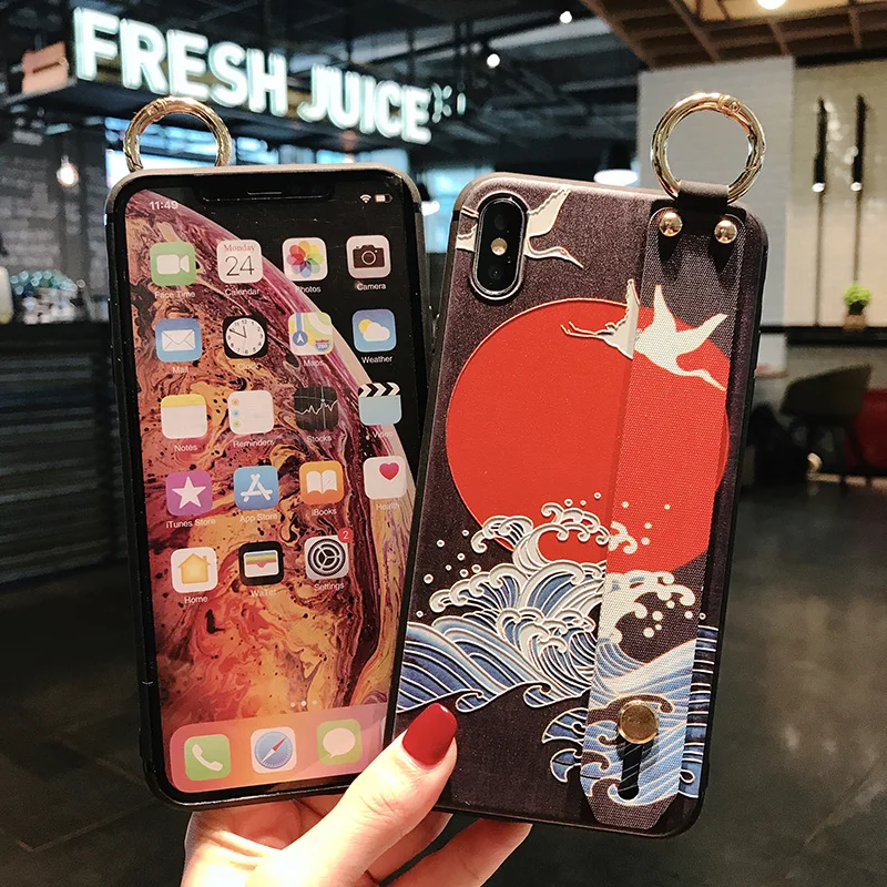 Ремешок на запястье мягкий чехол для Huawei P20 P30 Pro Lite P10 plus Honor 10 7A Mate 20 Nova 3 3i 2s 3e 4 4e Enjoy