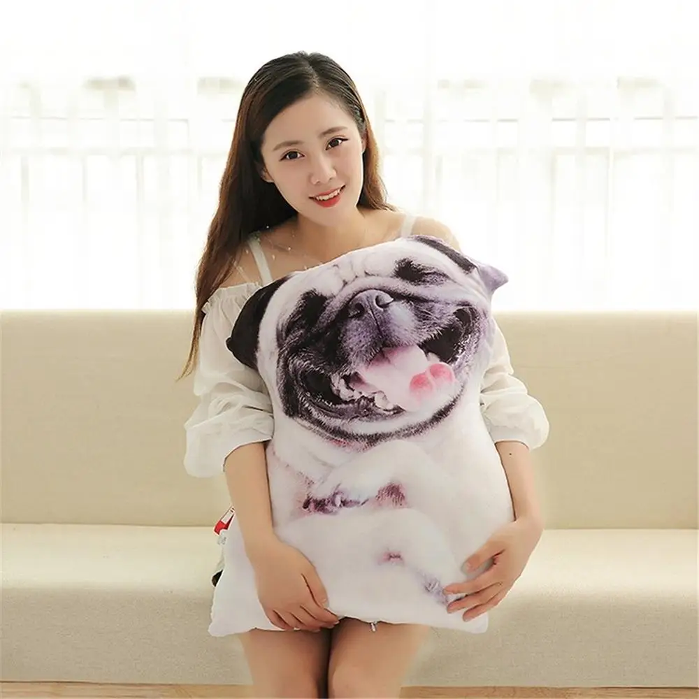 3D Simulation Dog Pillow Shapi Dalmatian Husky Plush Cushion Office Napping Home Practical Washable | Дом и сад