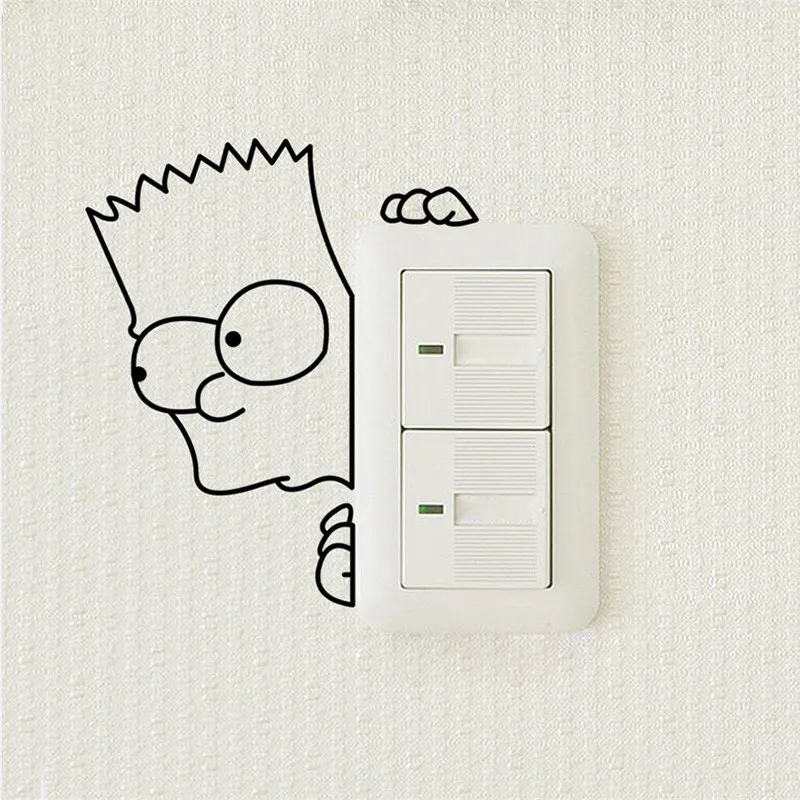 

cute cartoon baby bedroom decorative stickers stickers vinyl wall switch