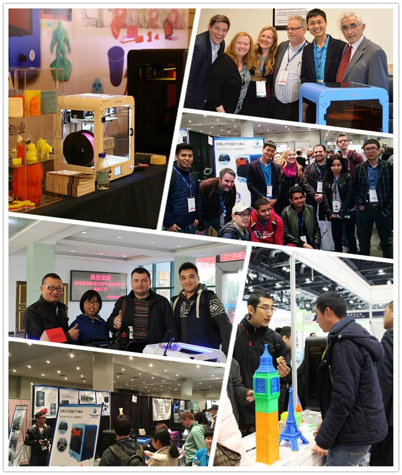 2017 самые популярные обновлен createbot один экструдер мини 3D-принтеры с сенсорным