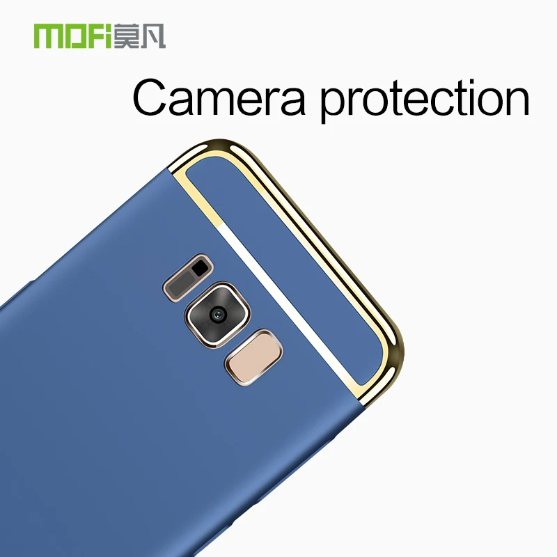 Для Samsung S8 чехол бампер Galaxy задняя крышка роскошный mofi тонкий жесткий 3 в 1