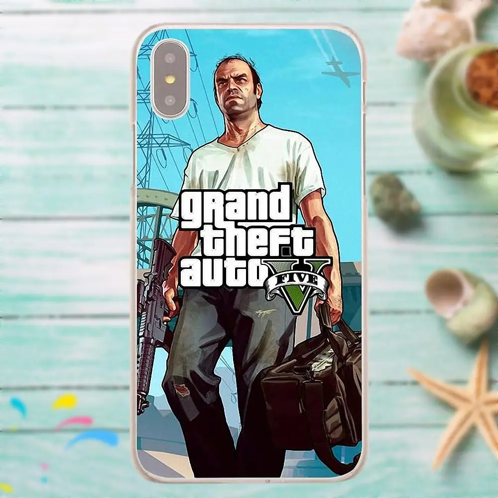 Чехол из ТПУ для Xiaomi Redmi Mi Note 7 8 9 SE Pro Lite Go Play Gta 5 Grand Theft Auto V | Мобильные телефоны и