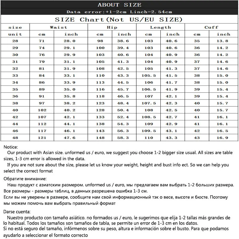 

Men's Jeans High-end Brand Men's Jeans Women's Classic Jeans Casual Pants Men's Loose Plus Size Trousers Size 28-42 44 46 48