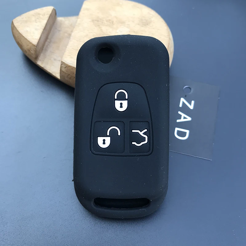 Чехол ZAD для Мерседес Benz ML C CL S SL SEL складной с 3 кнопками|car key case cover|silicone fobfob cover |