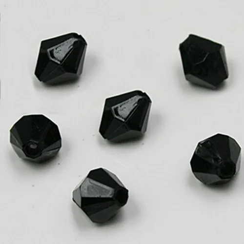 Трендовые акриловые бусины-разделители 200 шт./лот 6 мм биконусные граненые бусины