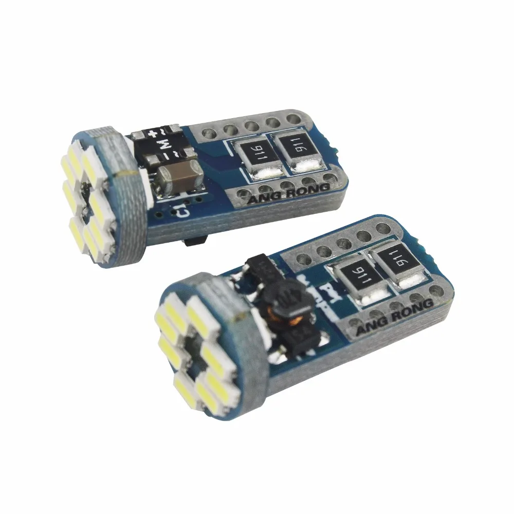 ANGRONG 2x T10 W5W СВЕТОДИОДНЫЙ Автомобильный номерной светильник 501 168 194 Клин 12 SMD