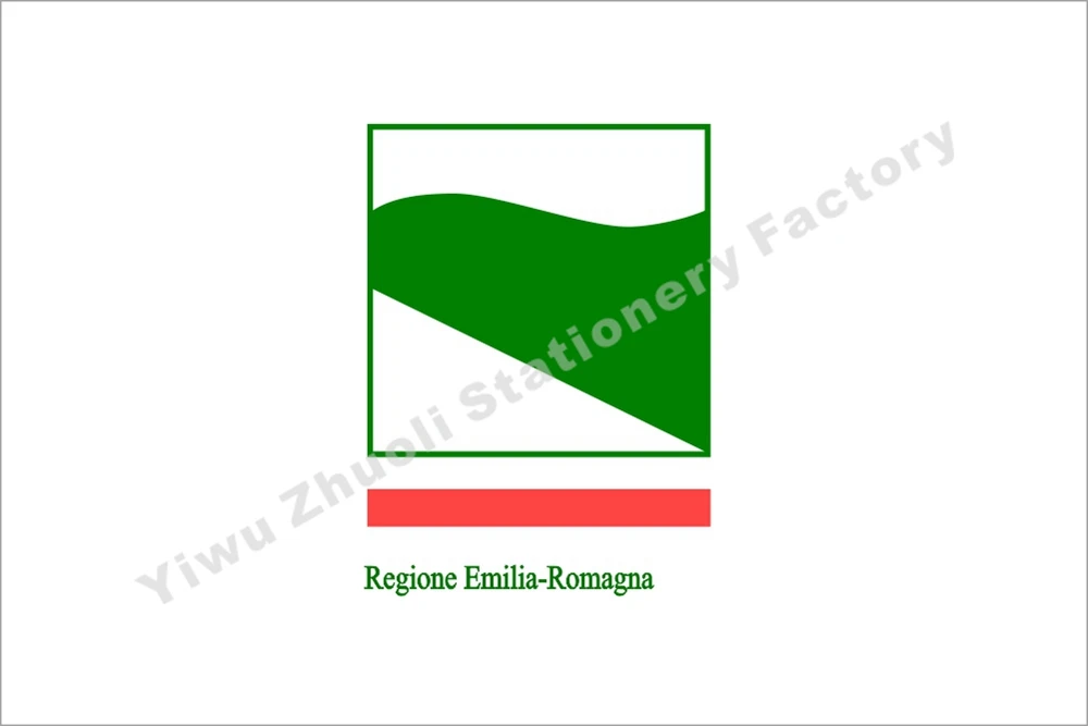 

D1 Italy of the Emilia-Romagna of Flag 150X90cm (3x5FT) 120g 100D Polyester Double Stitched High Quality Banner Free Shipping