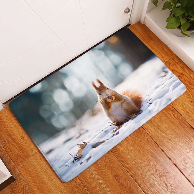 2017 новые ковры с принтом маленьких животных Нескользящие кухонные коврики для