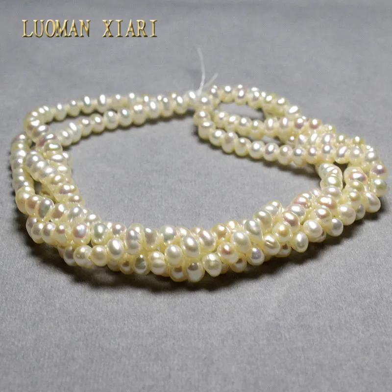 Luoman xiari Fine AA + нестандартные бусины из натурального жемчуга для самостоятельного