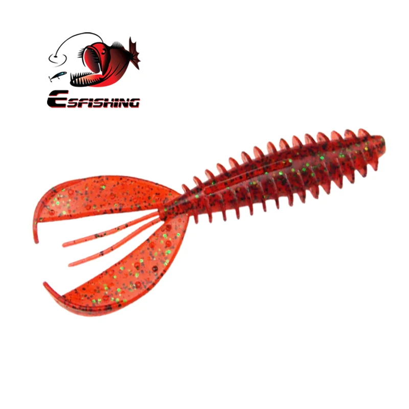 ESFISHING мягкие приманки Chunk Craw 6 шт. 110 мм мягкие приманки ПВА воблеры для троллинга форели воблеры