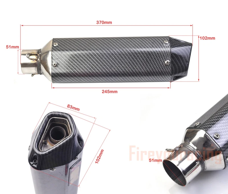 Универсальные мотоциклетные выхлопные хромированные мотокронштейны 51 мм для gsxr