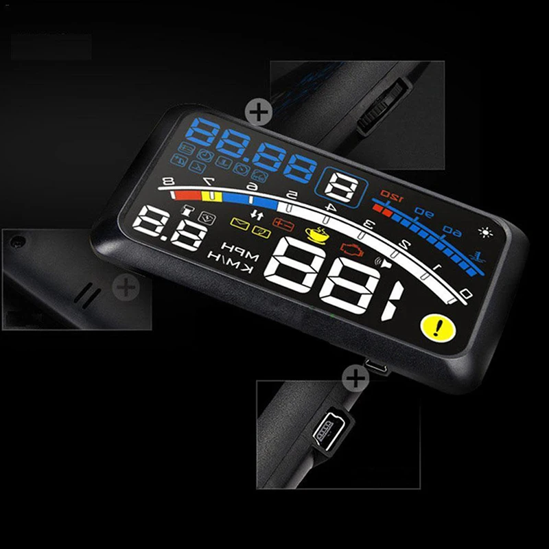 Новинка 5," Автомобильный держатель HUD, кронштейн OBDII OBD2, порт, на голову, дисплей, кронштейны, капюшон для ASH-4C/ASH-4C-/ASH-4E, автомобильный HUD