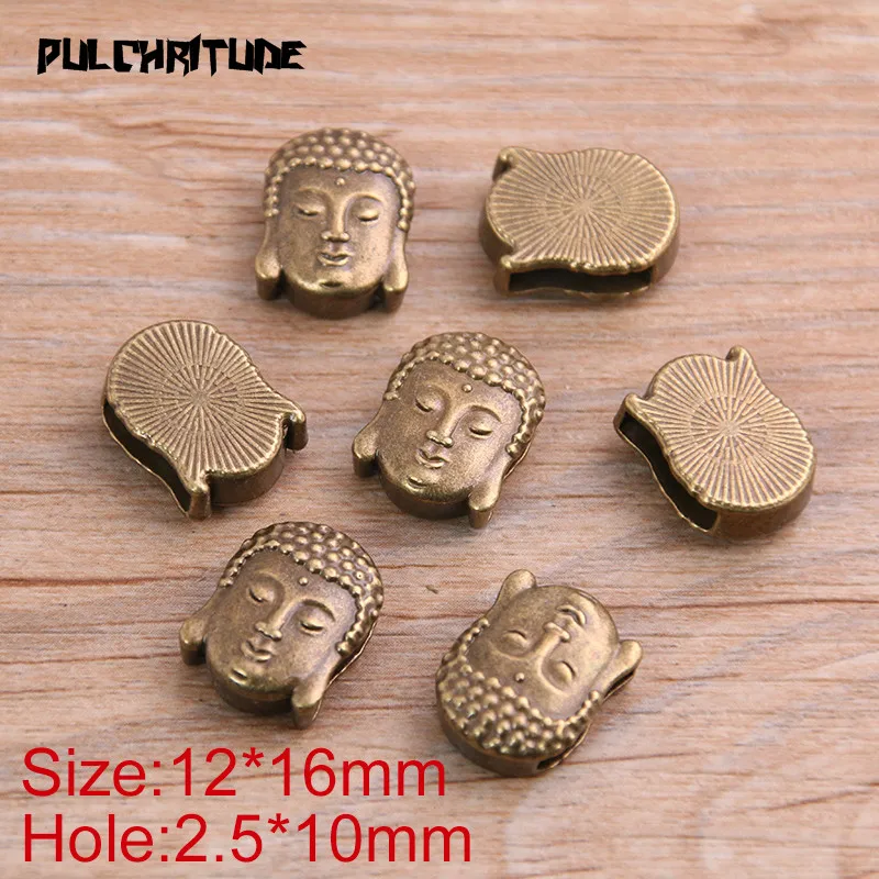 8 шт. двухцветные разделительные адаптеры Властелин Будды для бижутерии кожаный