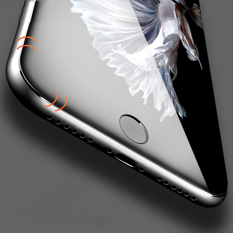 Полное покрытие 6D закаленное Стекло для iPhone X 8 7 PLUS Экран защиты взрывозащищенные для iPhone 6 6s Экран протектор фильм