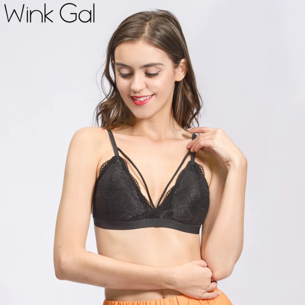 Wink Gal новый черный кружевной женский Бралетт сексуальное женское белье для