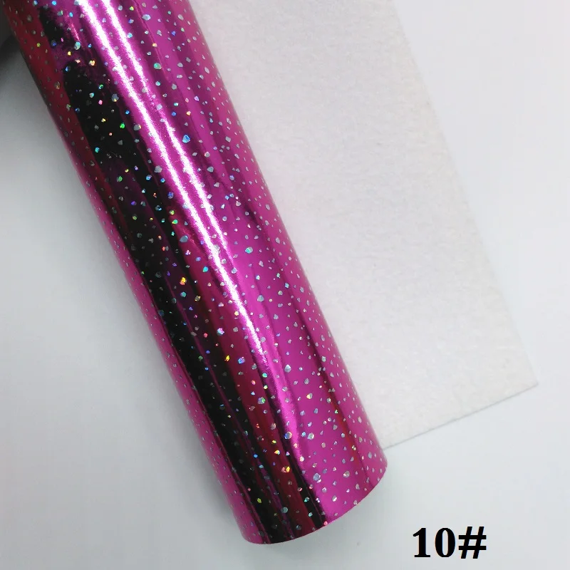 Glitterwishcome 21X29 см A4 размер винил для бантов Радужное тиснение Алмазная кожа Fabirc искусственная кожа листы для бантов, GM300A - Цвет: 10