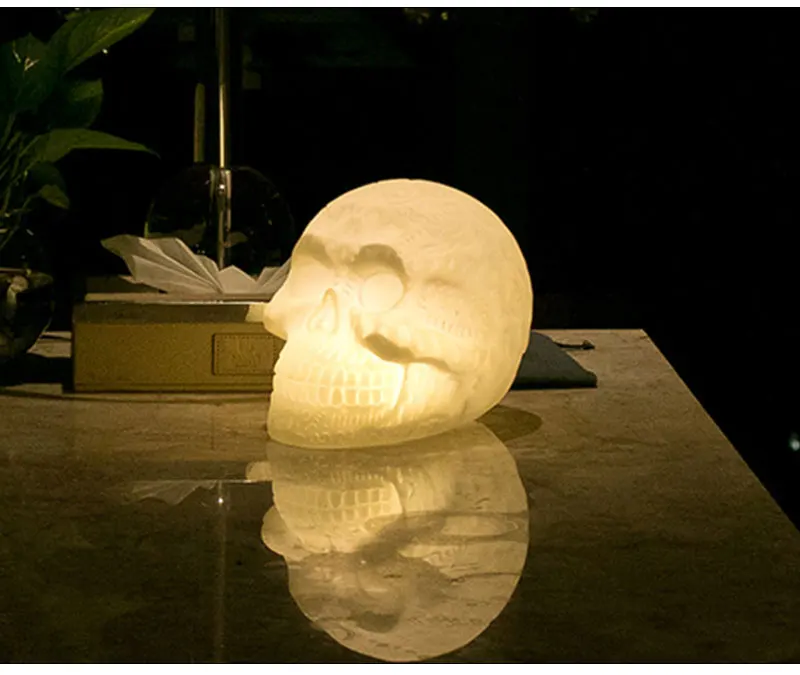 Novelty Halloween LED Skull Night Lights 3D Children Gift Toy Fashion Interior Party Decor Atmosphere Lamp 80920 | Освещение