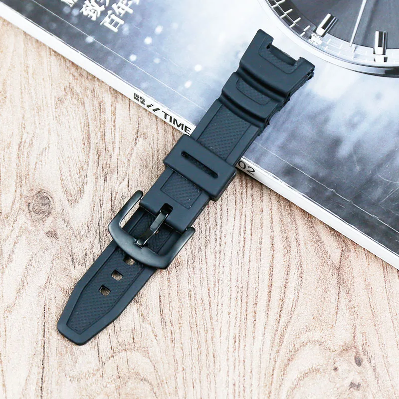 Полимерный ремешок аксессуары для Casio ремешок SGW-100-1V черный резиновый ремешок мужской спорт на открытом воздухе водостойкий ремешок