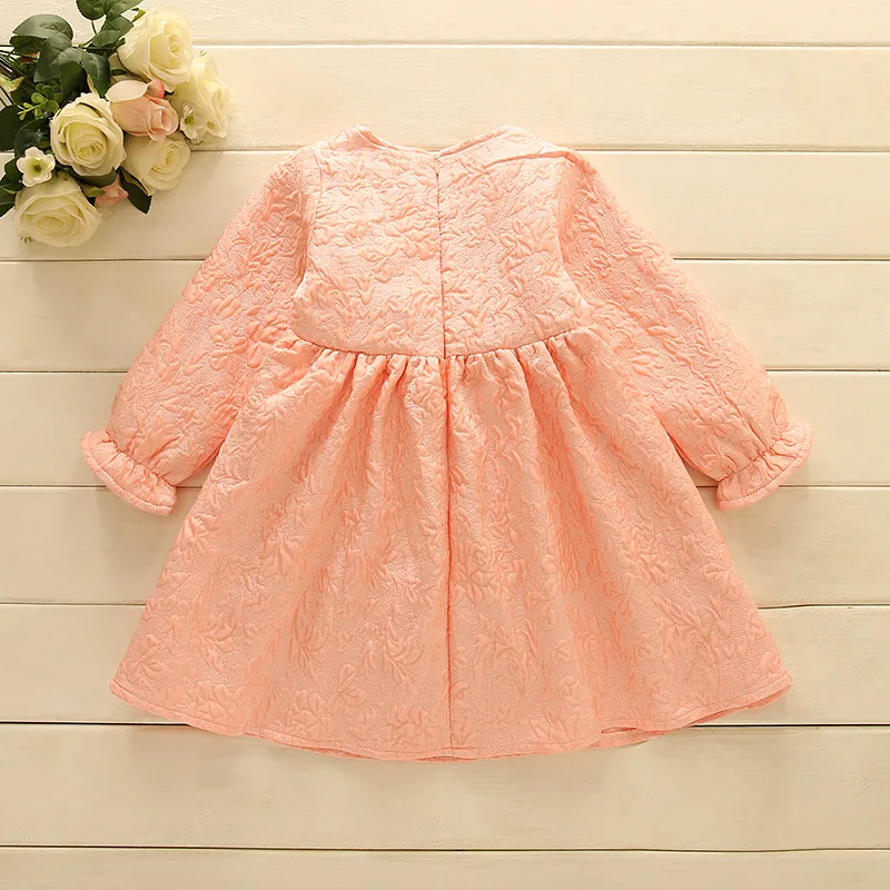 Bei Ву Цзя с длинным рукавом Элегантная чистке для маленьких девочек clothesroupas infantis