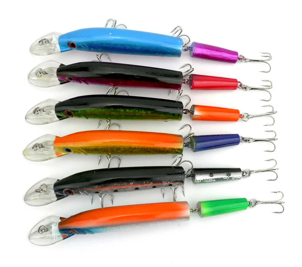12 шт./лот 14.5CM15G 4 # Крюк Пластиковые шарнирные Минноу Рыбалка lureslobster Инопланетные