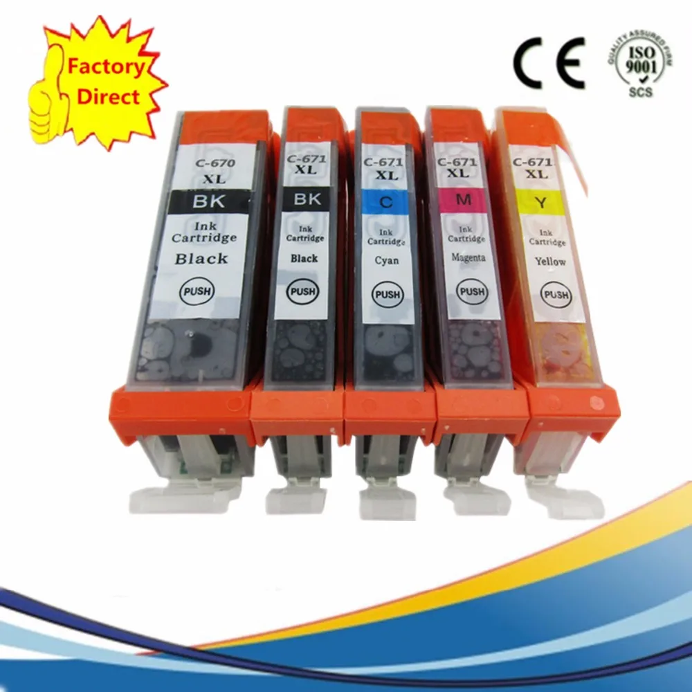 Встроенный картридж для USB 670|ink cartridge|replacement cartridgeink cartridge for canon |