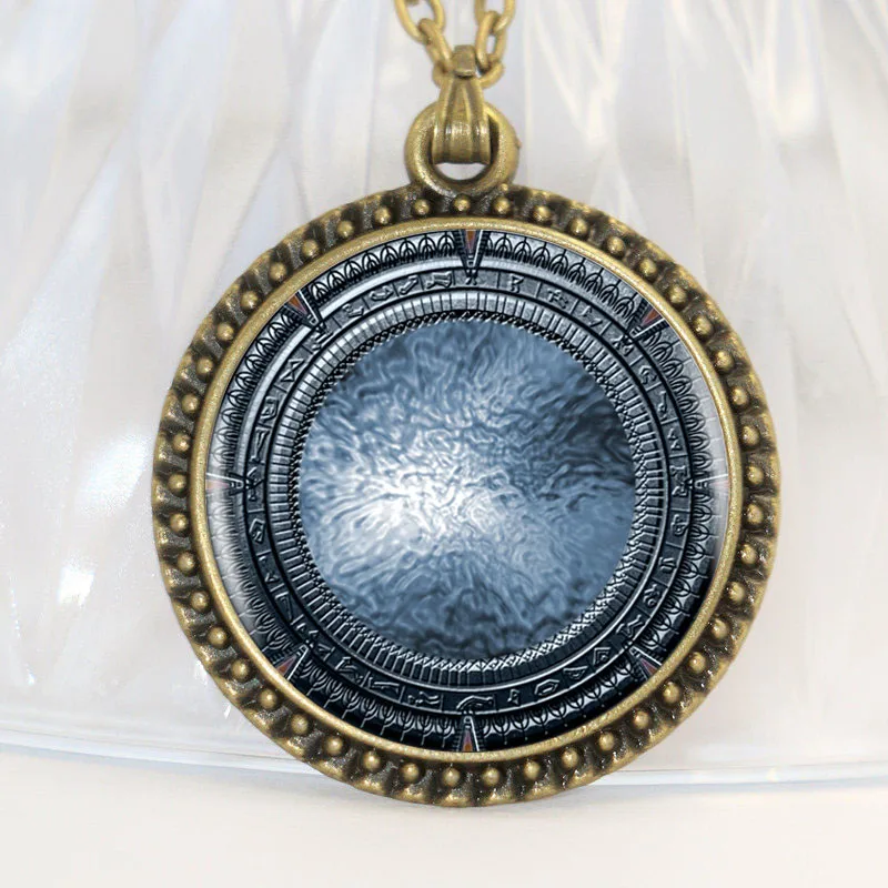 1 шт./лот Лидер продаж ожерелье с подвеской логотипом Stargate художественное ручной