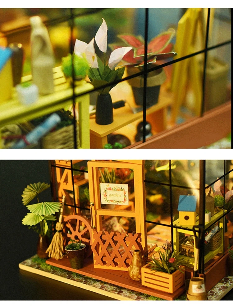 Robud DIY Миниатюрный Дом Кукольный дом наборы деревянный кукольный домик с мебели игрушки для детей изысканные ремесла подарок для девочки