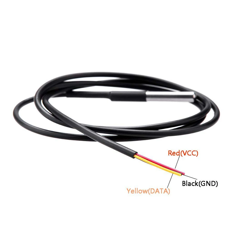 Водонепроницаемый датчик температуры DS1820 из нержавеющей стали DS18B20 цифровой 18B20