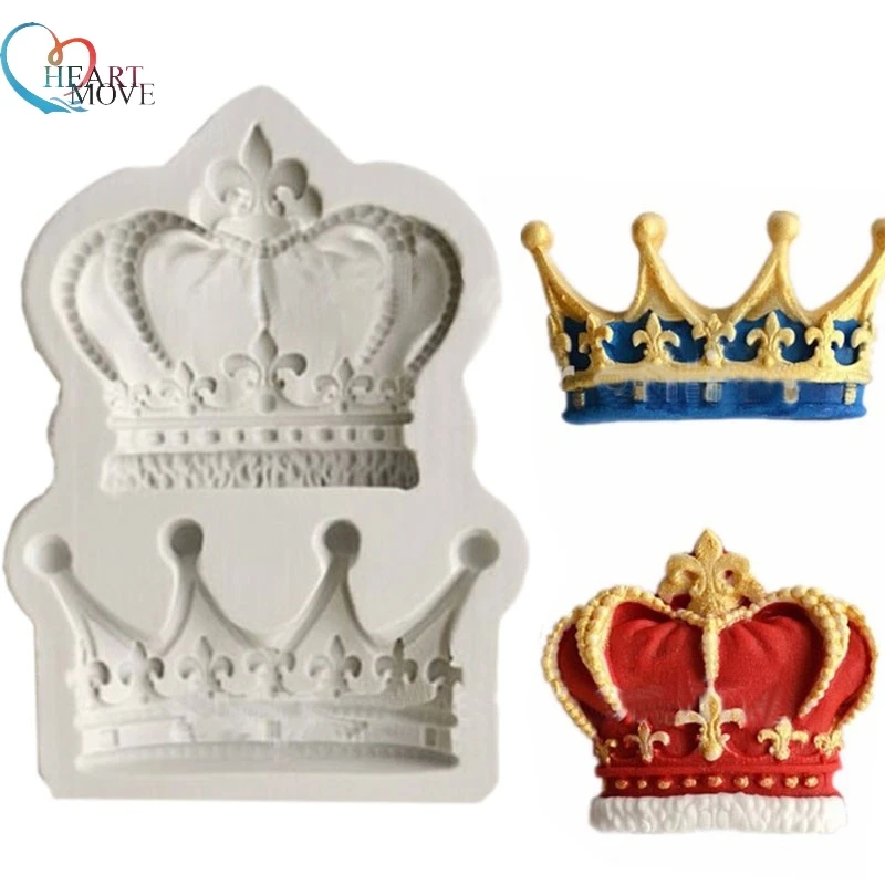 HEARTMOVE короны из принцессы Queen 3D силиконовая форма для выпечки тортов с помадной