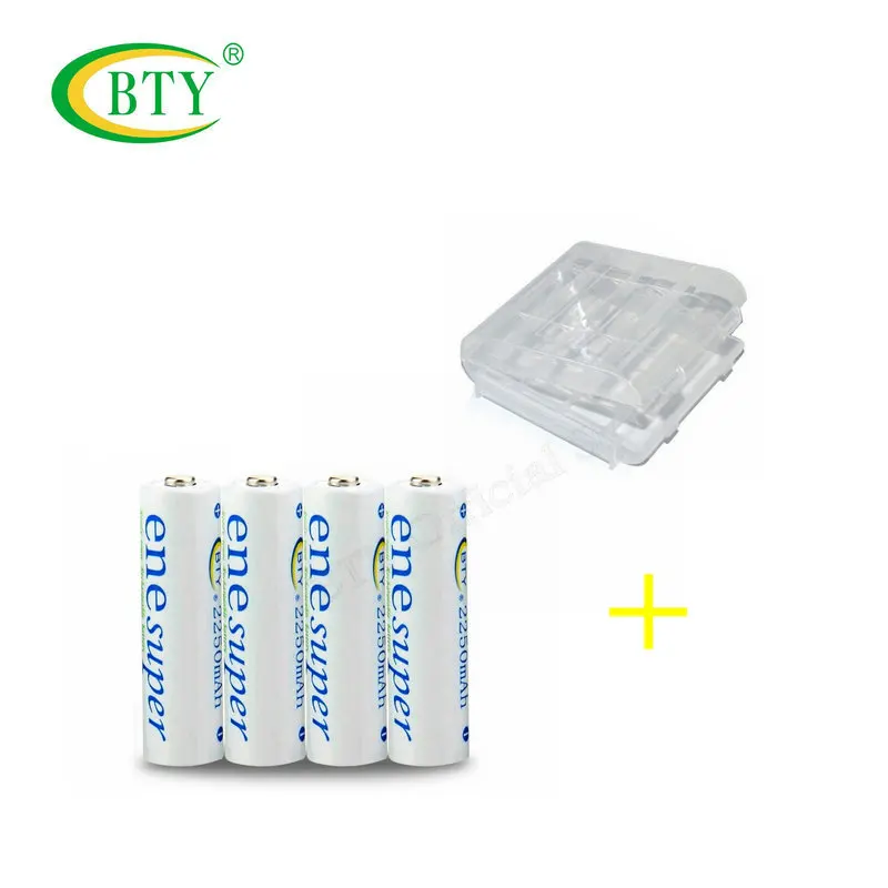 4 шт./упак. BTY AA Батарея 2250Mah + 4PCS/Pack AAA 900mAh перезаряжаемая батарея 704A3 Ni MH зарядное