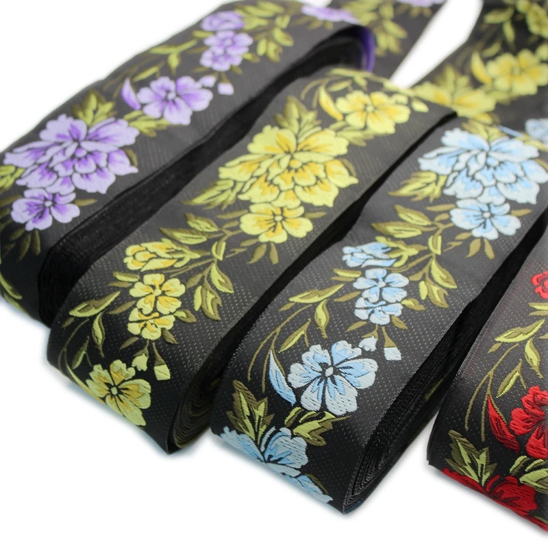 9 цветов национальная Этническая вышивка жаккардовая тесьма сделай сам