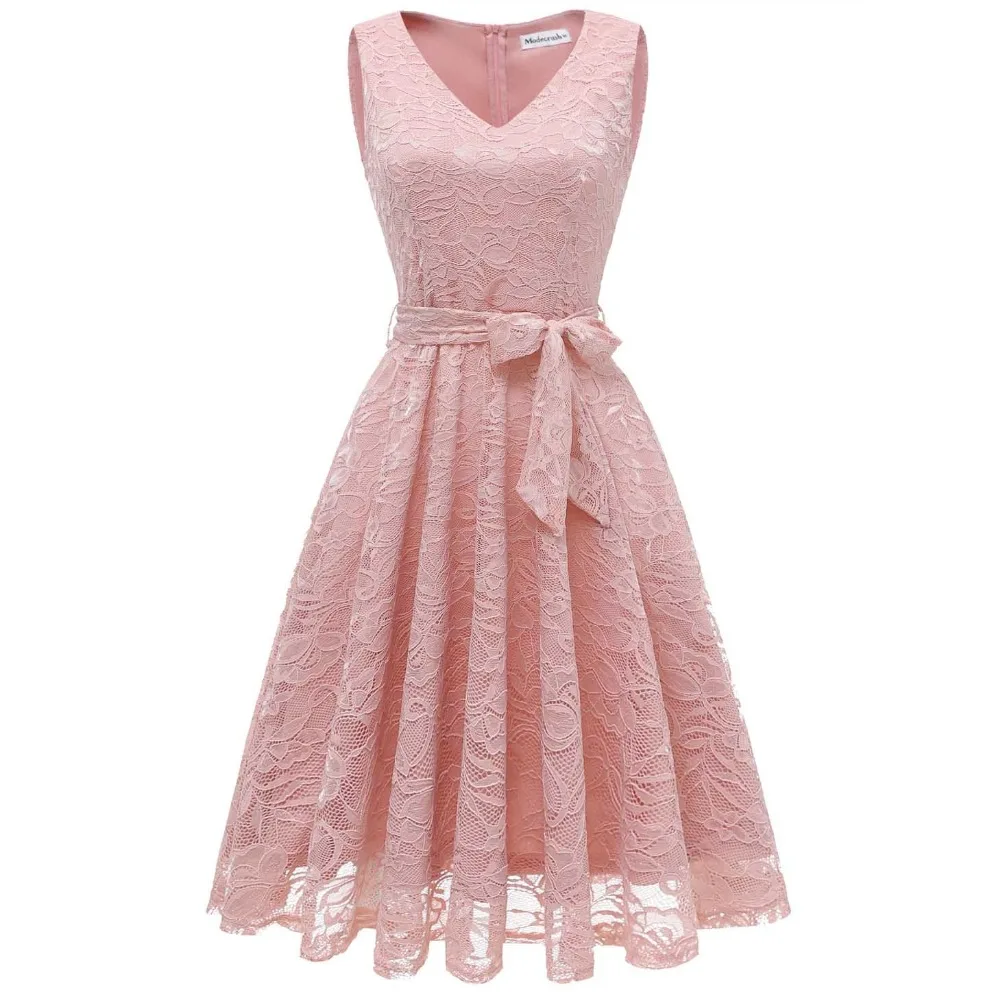 Женское винтажное кружевное платье без рукавов Modecrush Элегантное летнее на новый