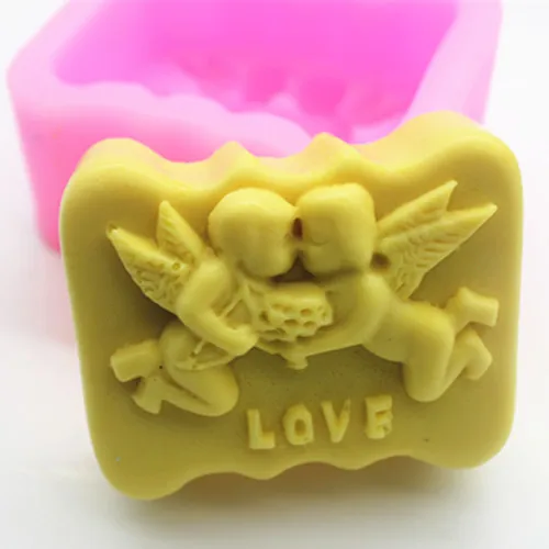 

Silicone soap mold Loving angel shape fondant cake chocolate clay mould wholesale mould tools