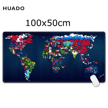 Большой игровой коврик для мыши 1000*500 мм с блокировкой края клавиатуры Настольный коврик для мышки для steelseries/league of legends/borderland - Цвет: 100x50