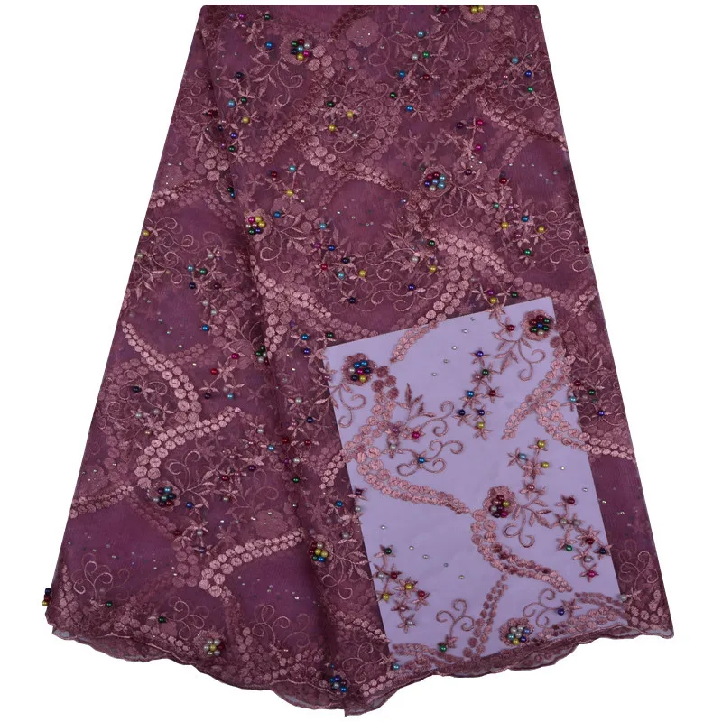 2018 Высококачественная африканская кружевная ткань французская сетчатая вышивка