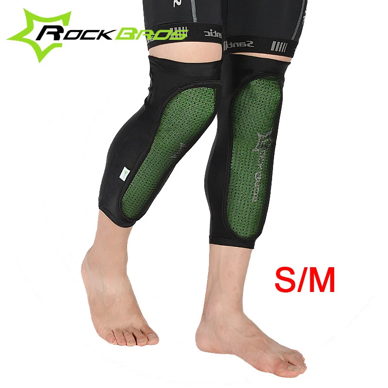 LF0801 Green S and M RockBros зеленые наколенники велосипедные наколенники для спорта на открытом воздухе велосипедные наколенники горный велосипед антиколлизии щитки для голени - Цвет: LF0801 Green S and M
