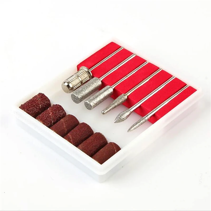 6 шт. сверла для ногтей и шлифовальная лента электрические аксессуары маникюра