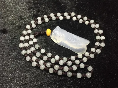 

Authentic natural chalcedony pendant necklace Men's and women's jewelry JADES high-grade private custom jewelry gifts