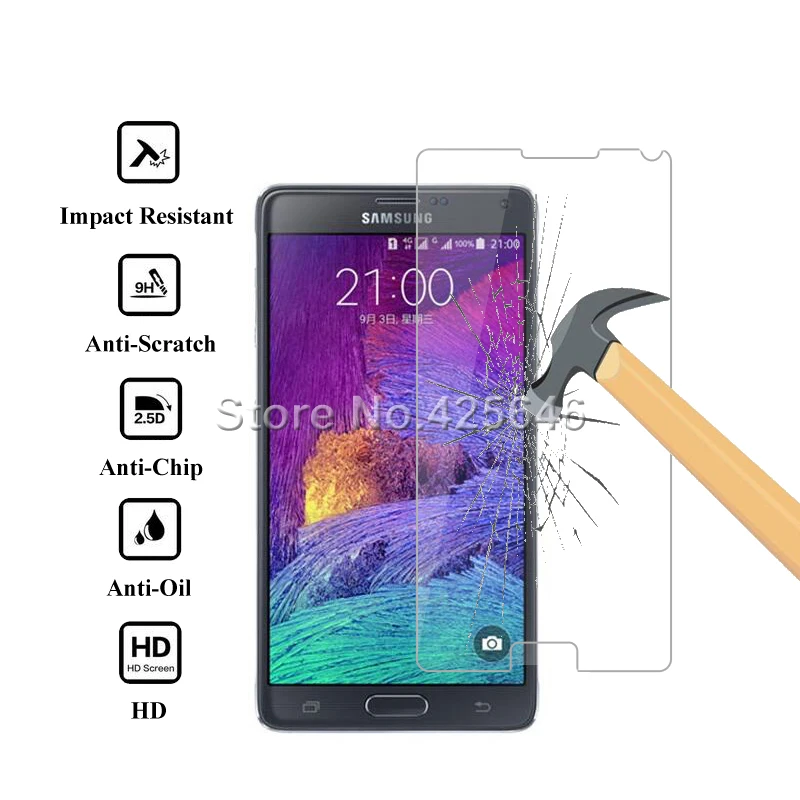 2.5D HD закаленное стекло для samsung Galaxy Note 4 защитная пленка для экрана для samsung Galaxy Note 4