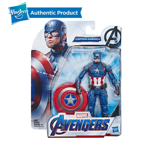 E3932-CAPTAIN FurReal Friends, My Little Pony с принтами "Marvel", "Мстители", завершающей команда костюм 6-дюймовый "Человек-паук" Железный человек Человек-муравей Капитан Америка черный пантера Ronin танос "Халк"," - Цвет: E3932-CAPTAIN