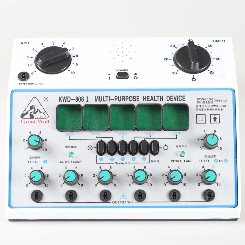 KWD-808 I многоцелевой уход за здоровьем Расслабление Обнаружение акупунктуры акупунктурные точки 6 каналов Выход патч массажер