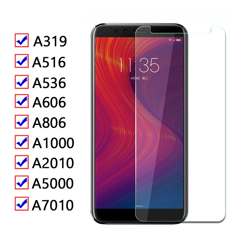 2 шт. на холсте для lenovo a319 a536 a516 a606 a806 закаленное стекло a1000 a2010 a5000 a7010 Защитная пленка для экрана в 536 защитная пленка защитное стекло