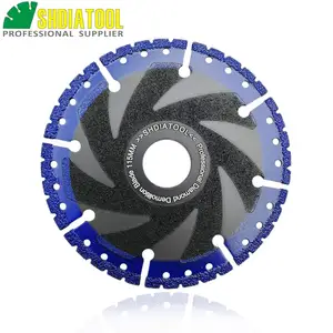 SHDIATOOL диаметром 4,5 дюйма115 мм вакуумной пайки алмазная пила Blade снос лезвие многоцелевой алмазный режущий диск колеса лезвие
