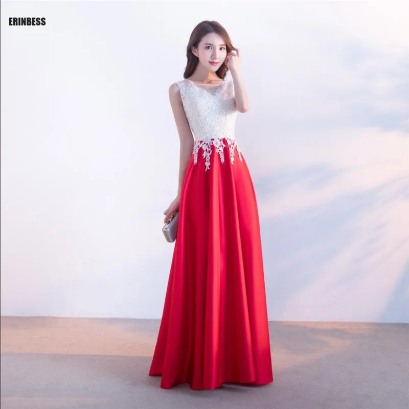 Новое поступление 2017 года красные и белые кружевные платья для выпускного вечера