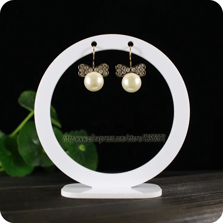 Рекламная круглая витрина для сережек акриловая полка держатель ювелирных